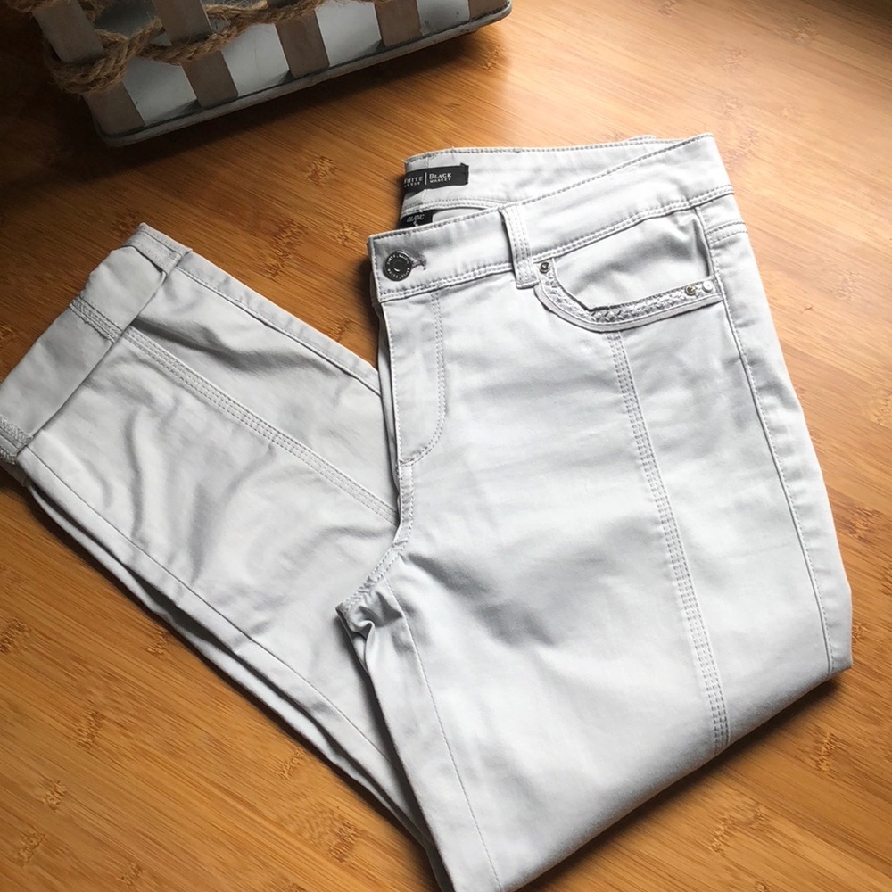 White House Black Market slim crop pants